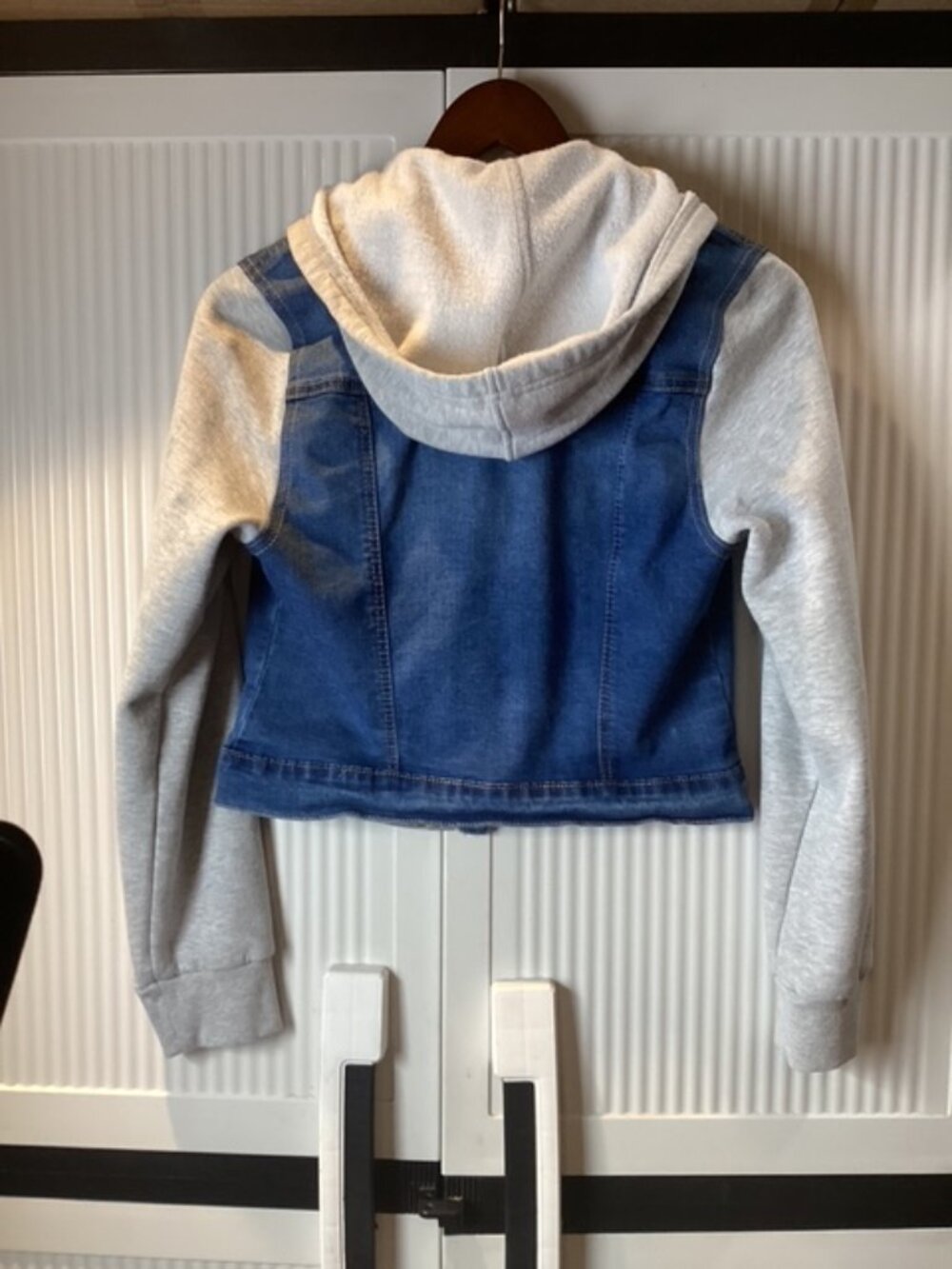 Wax Jean Hooded Denim Jacket Size Small - Picture 4 of 4